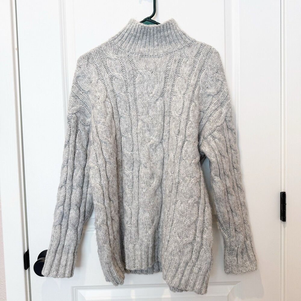 American Eagle Womens Thick Fisherman Cable Knit Sweater Sz X Small Chunky Cozy